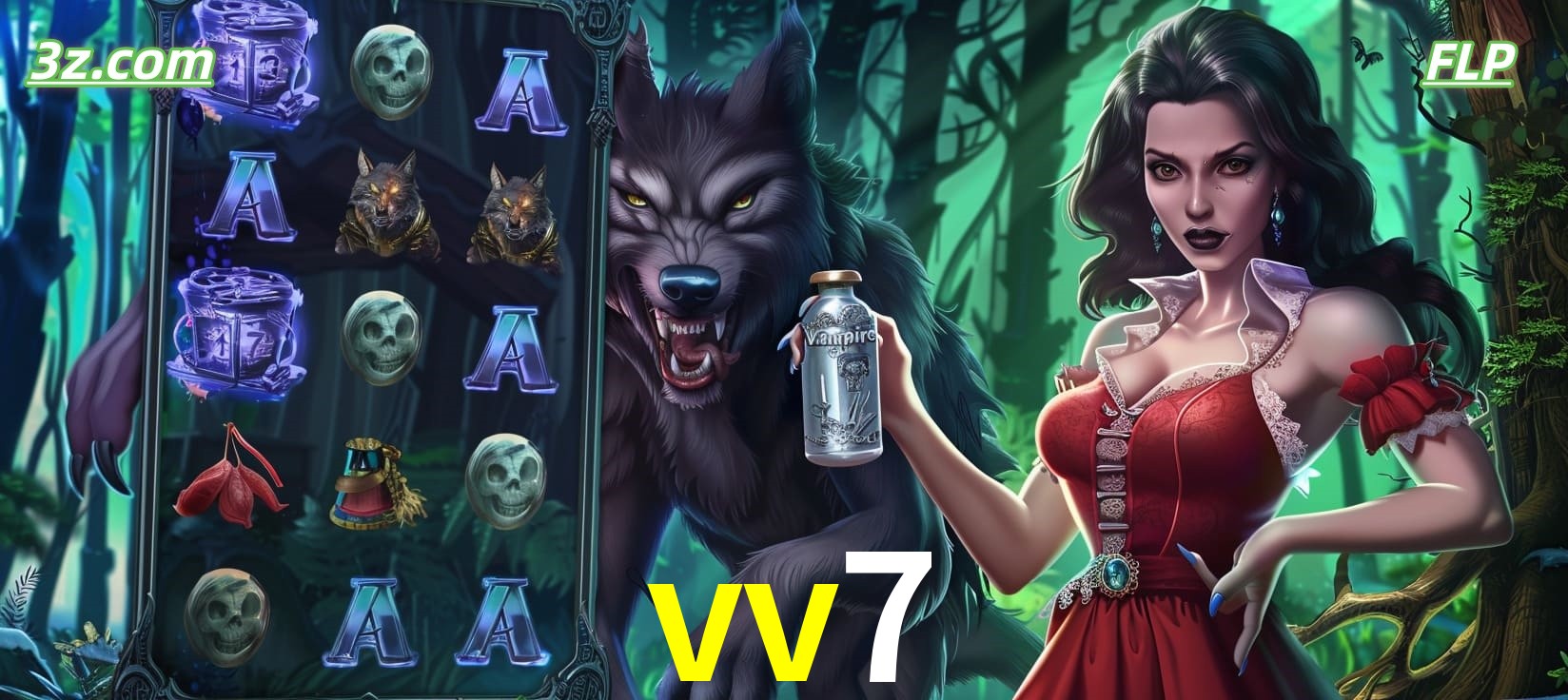 Slots online tema de lobisomem e vampira no vv7 cassino Brasil