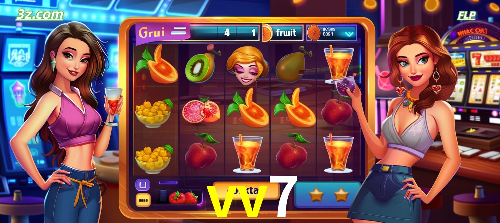 vv7 cassino online com caça-níqueis de frutas e coquetéis coloridos