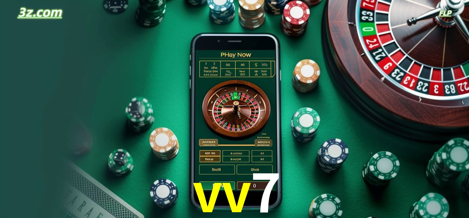 Roleta online no cassino vv7 disponível em celular e computador